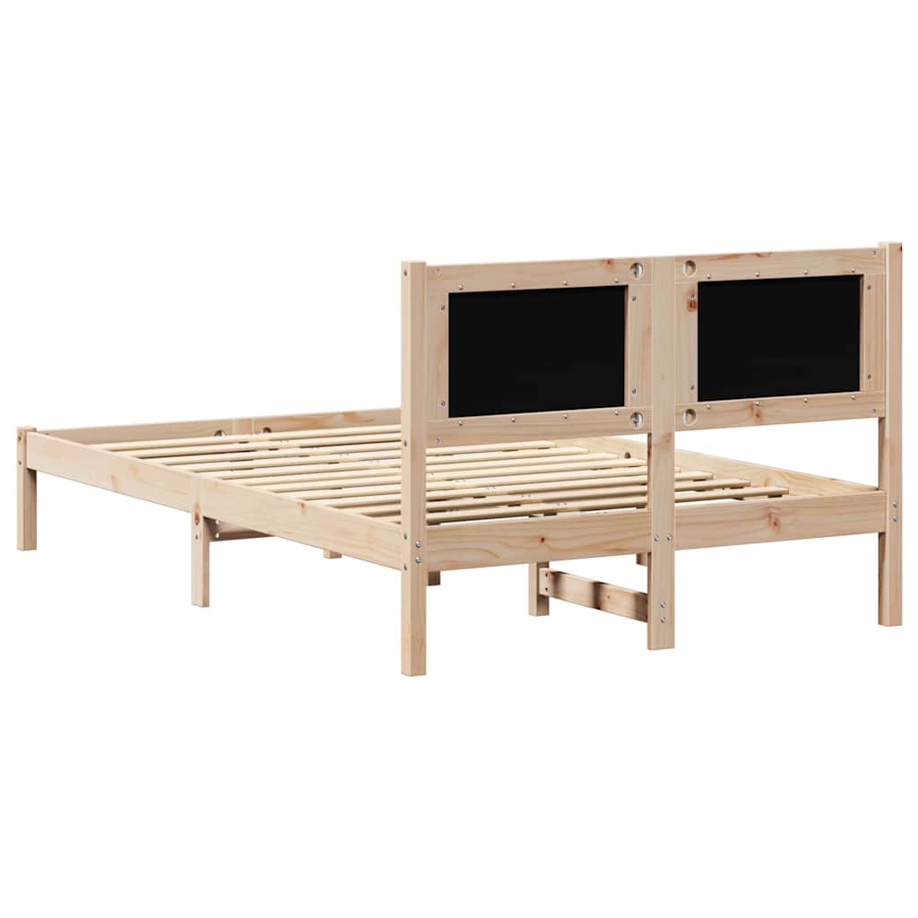 vidaXL Σκελετός Κρεβατιού Taupe 120 x 190 cm Στερεά ξυλεία πεύκου