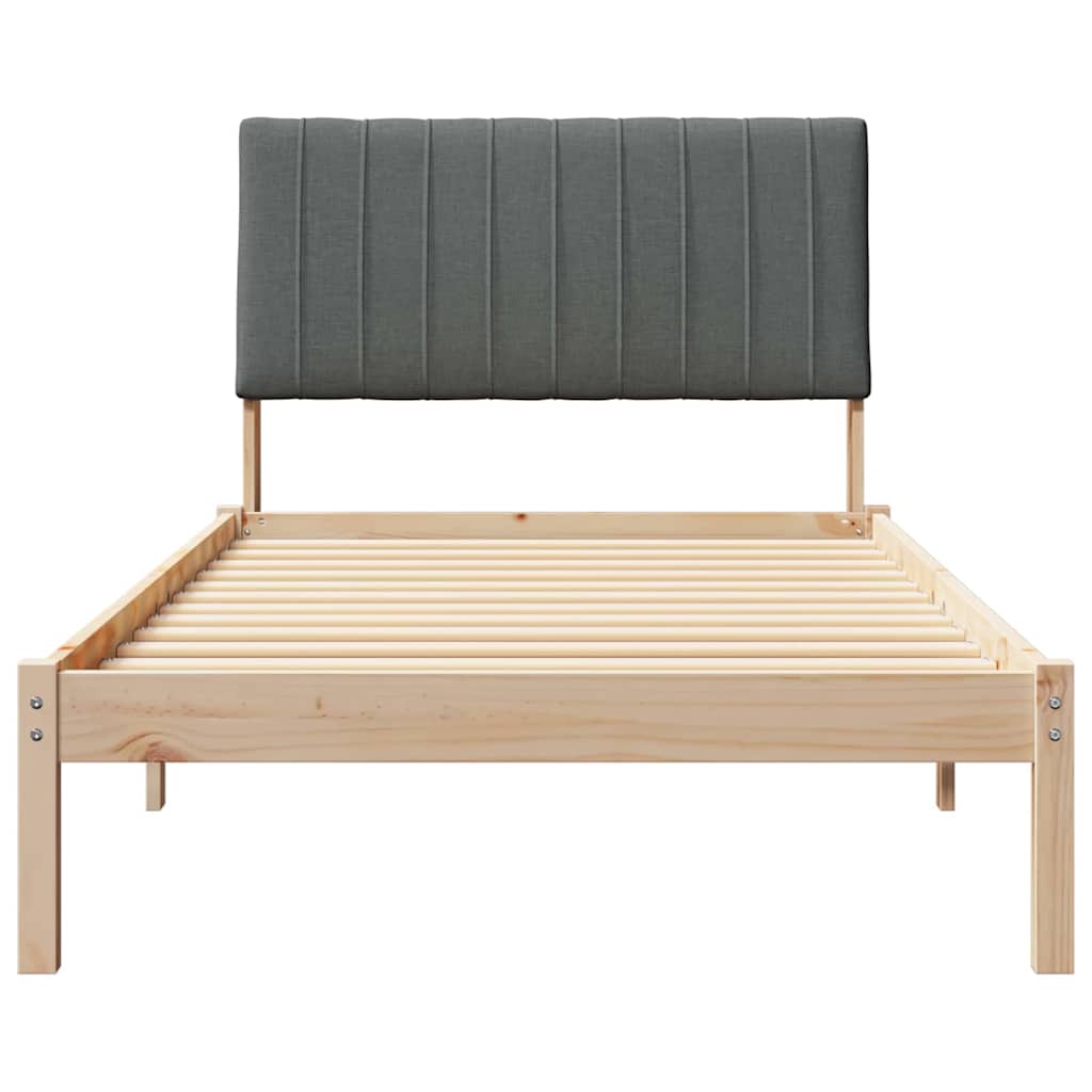 vidaXL Σκελετός Κρεβατιού Καφέ 100 x 200 cm Στερεά ξυλεία πεύκου