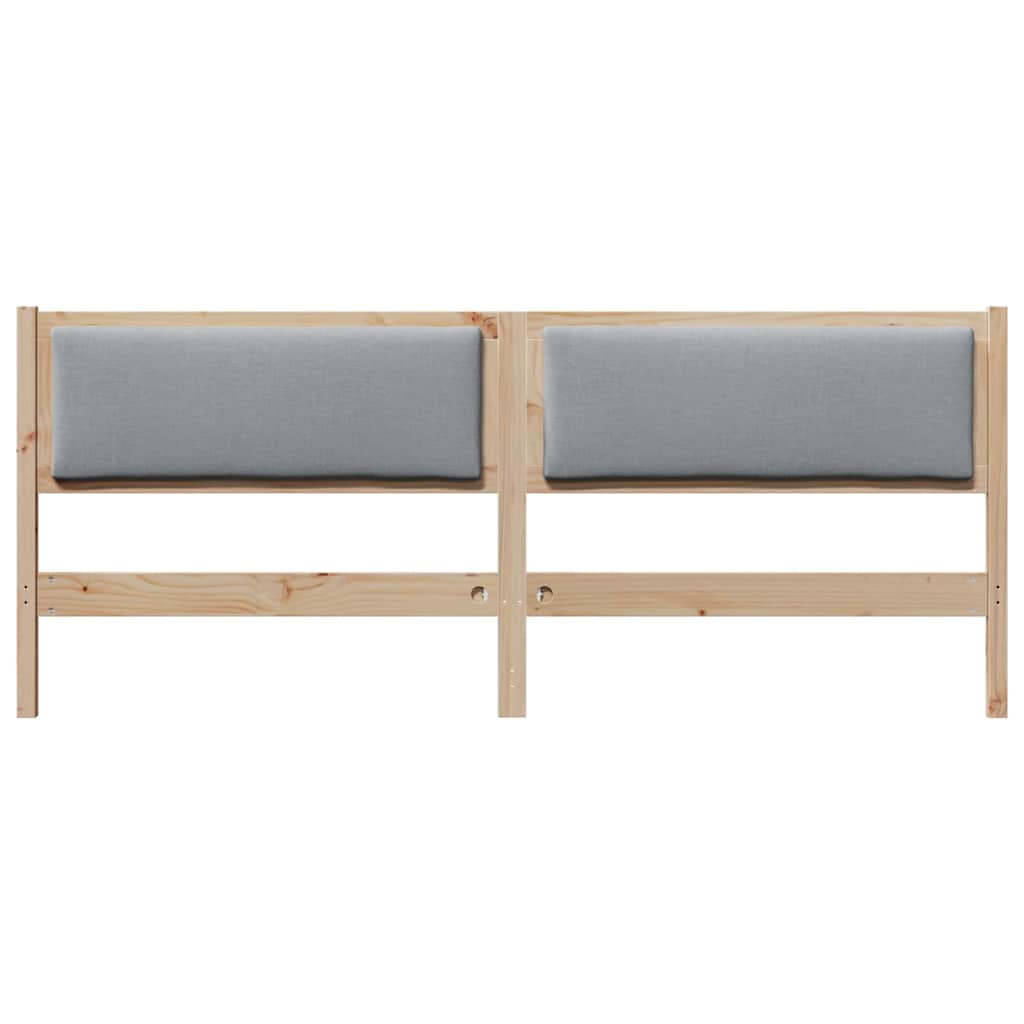 vidaXL Κεφαλάρι Άλλο Καφέ 200 cm Μασίφ ξύλο πεύκου