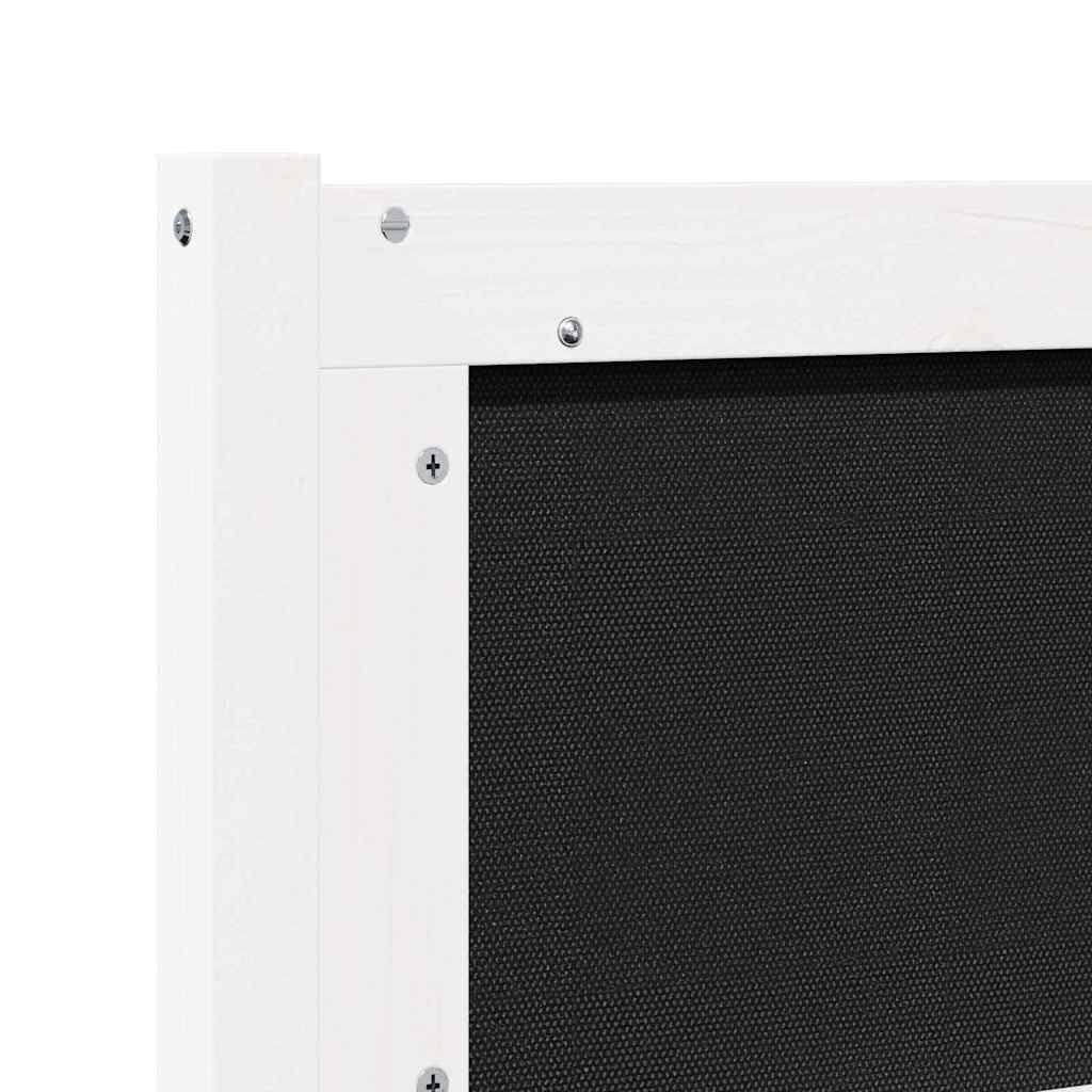 vidaXL Κεφαλάρι Άλλο Λευκό 200 cm Μασίφ ξύλο πεύκου