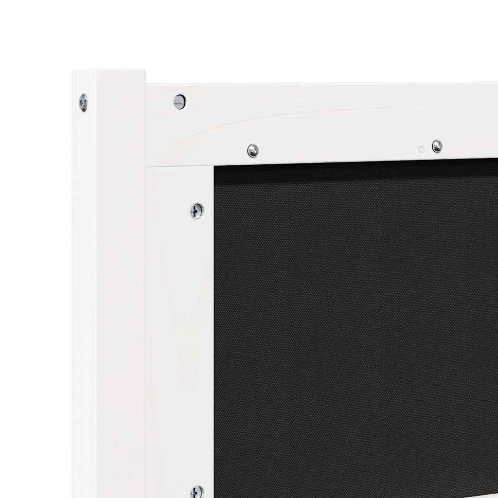 vidaXL Κεφαλάρι Άλλο Λευκό 140 cm Μασίφ ξύλο πεύκου