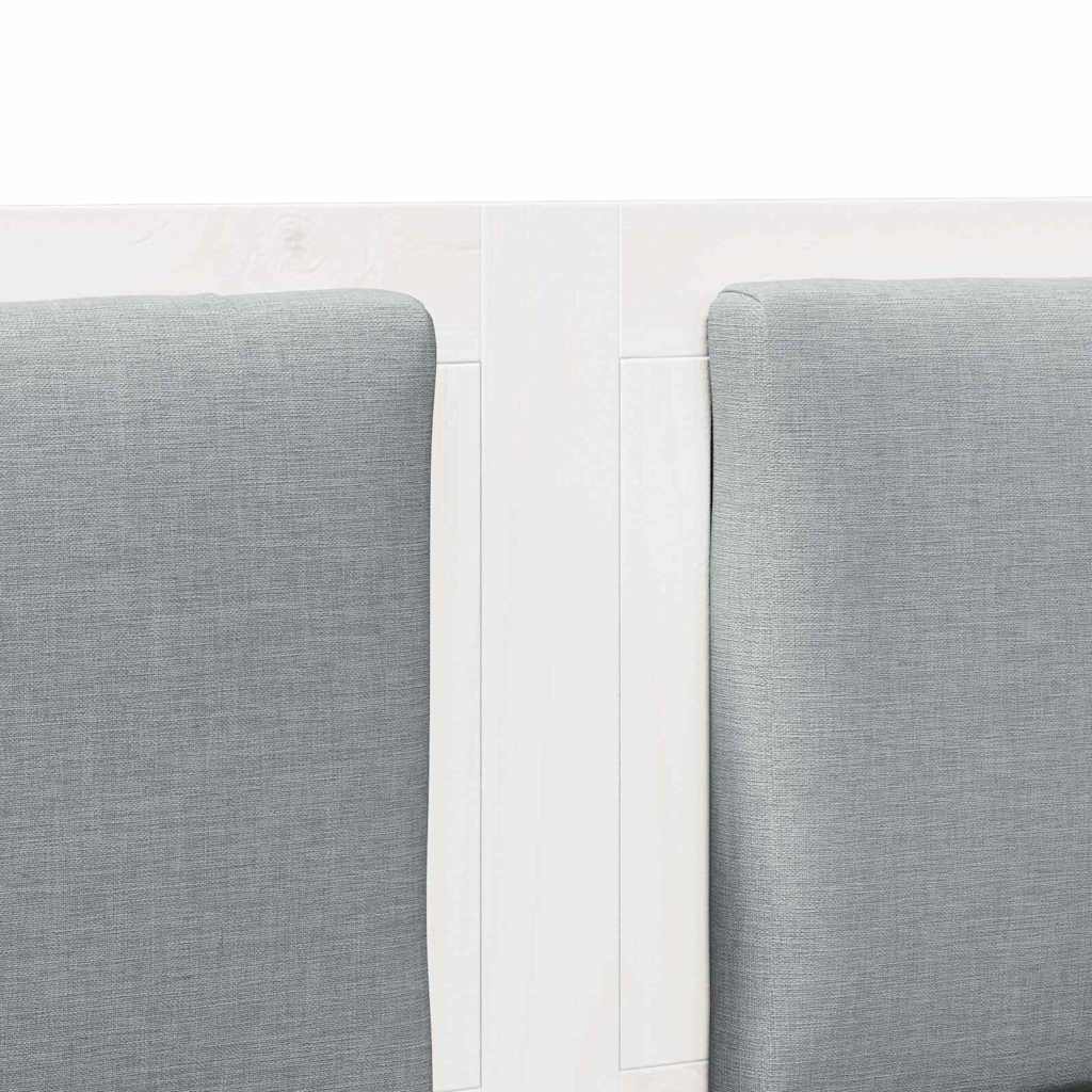 vidaXL Κεφαλάρι Άλλο Λευκό 120 cm Μασίφ ξύλο πεύκου