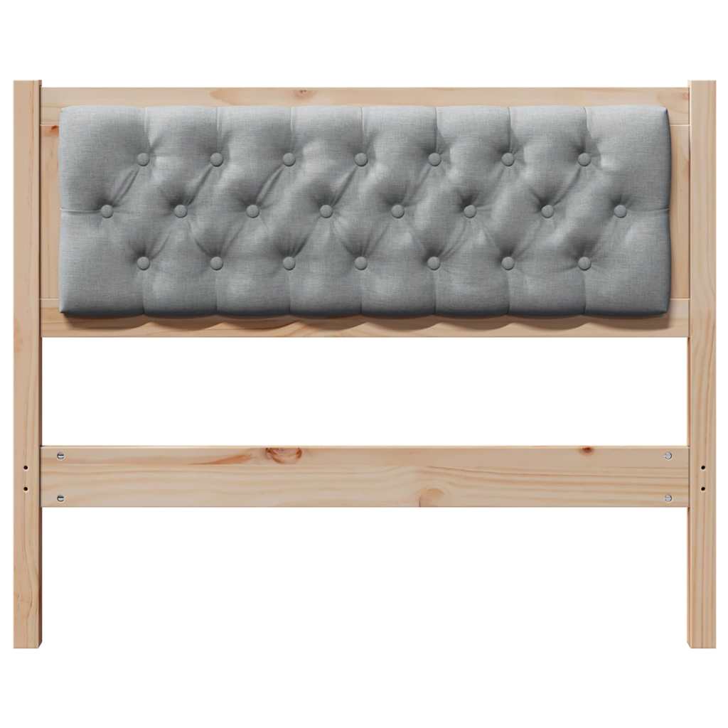 vidaXL Κεφαλάρι Άλλο Καφέ και ανοιχτό γκρι 100 cm Μασίφ ξύλο πεύκου