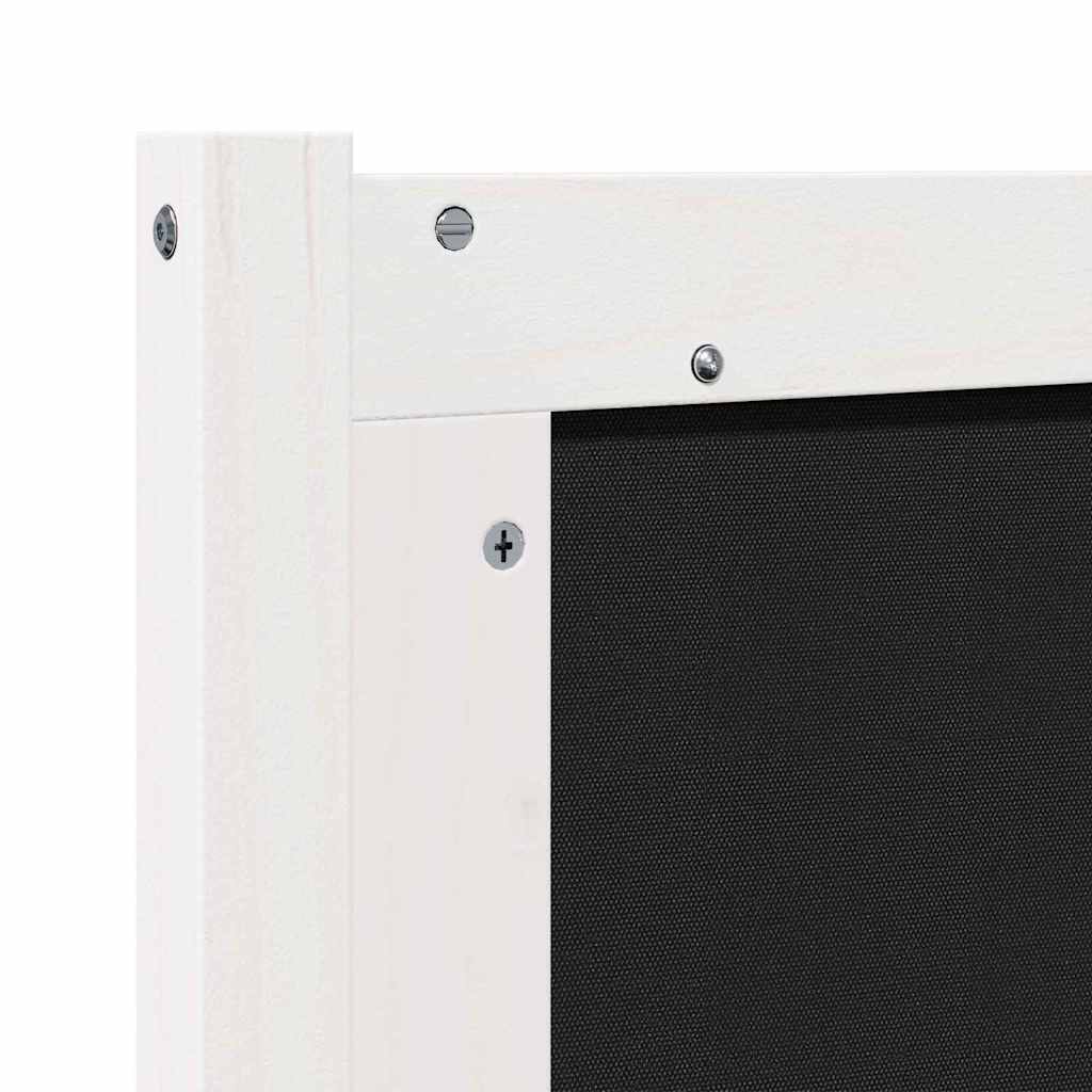 vidaXL Κεφαλάρι Άλλο Λευκό και ανοιχτό γκρι 80 cm Μασίφ ξύλο πεύκου