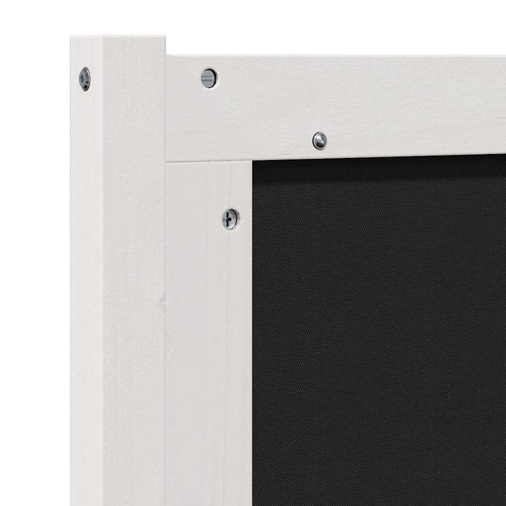 vidaXL Ταπετσαρισμένο κεφαλάρι Λευκό 180 cm Στερεά ξυλεία πεύκου