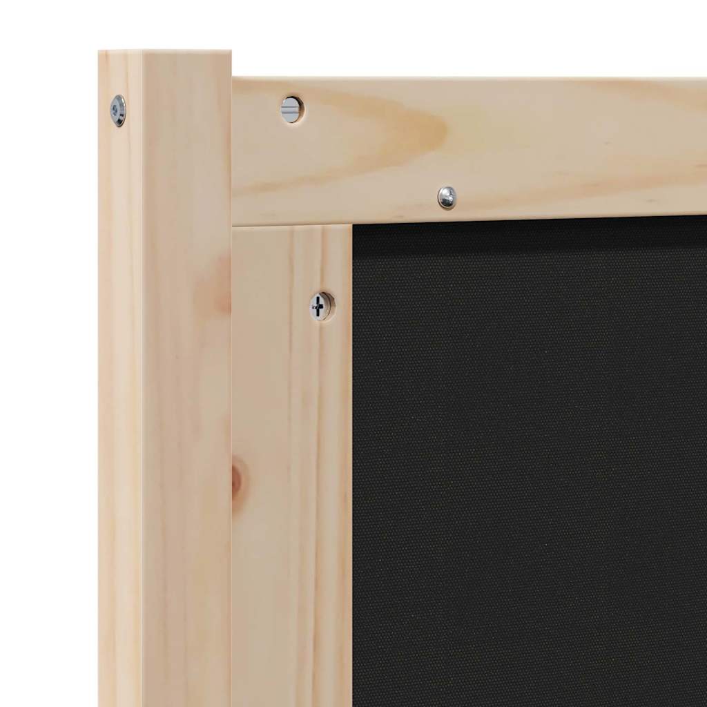 vidaXL Ταπετσαρισμένο κεφαλάρι Καφέ 80 cm Στερεά ξυλεία πεύκου