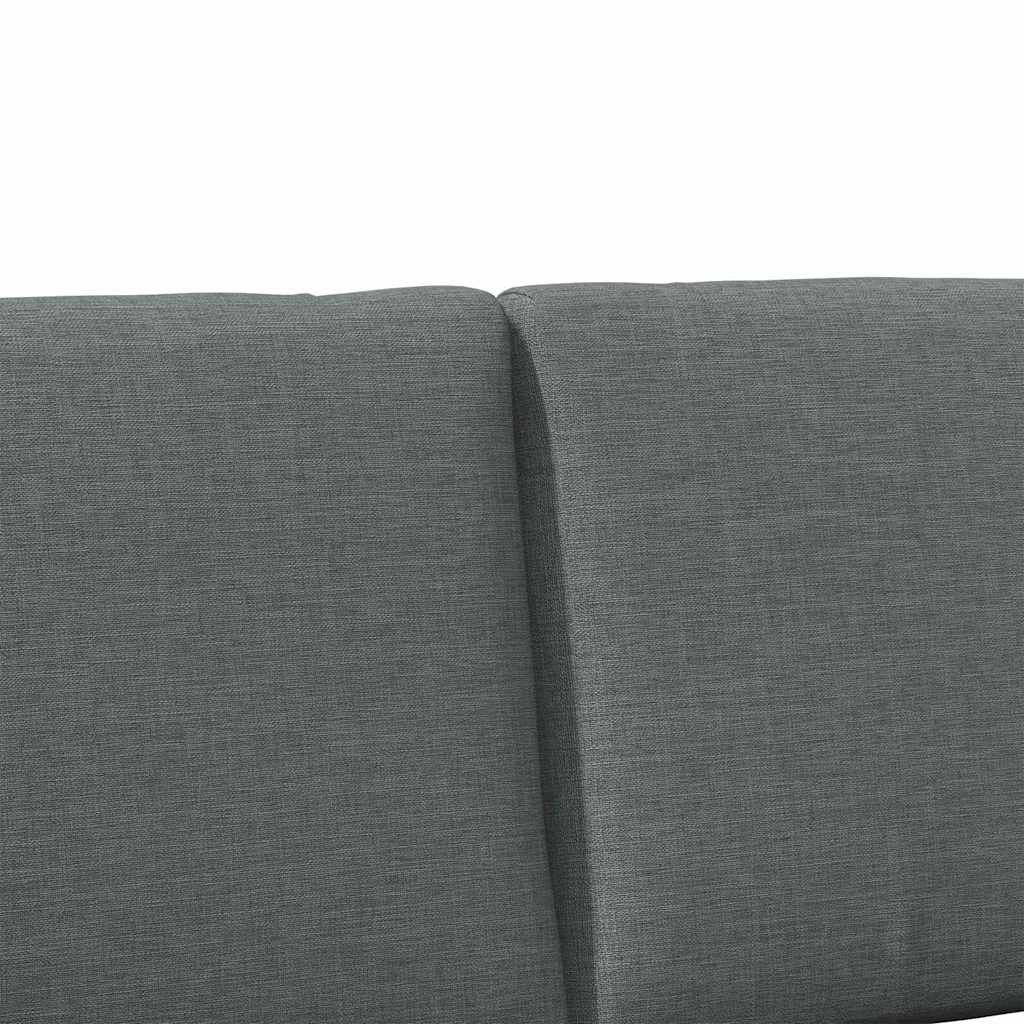 vidaXL Ταπετσαρισμένο κεφαλάρι Σκούρο Γκρι 200 cm Στερεά ξυλεία πεύκου