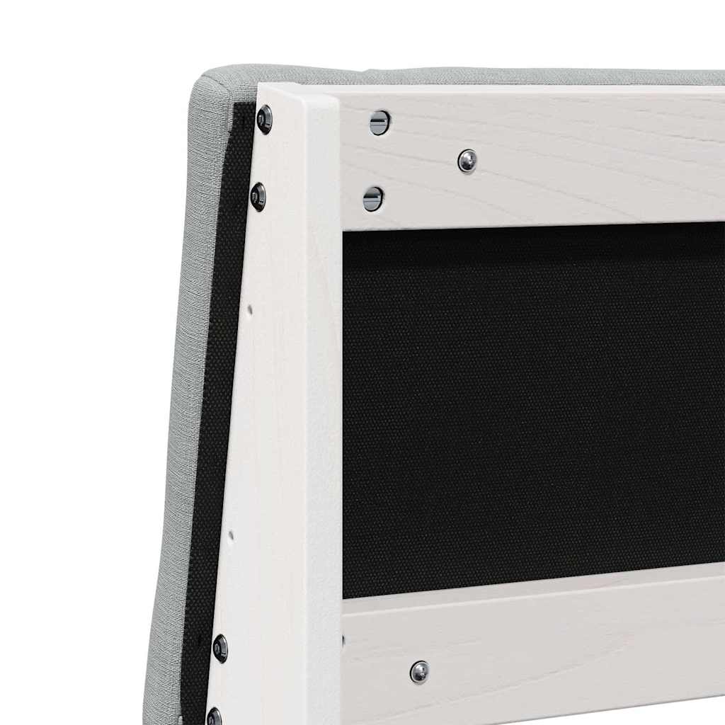 vidaXL Ταπετσαρισμένο κεφαλάρι Ανοιχτό γκρι 160 cm