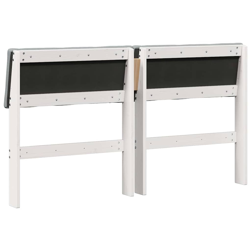 vidaXL Ταπετσαρισμένο κεφαλάρι Ανοιχτό γκρι 160 cm