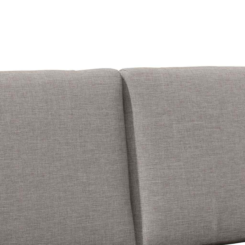 vidaXL Ταπετσαρισμένο κεφαλάρι Taupe 120 cm Στερεά ξυλεία πεύκου