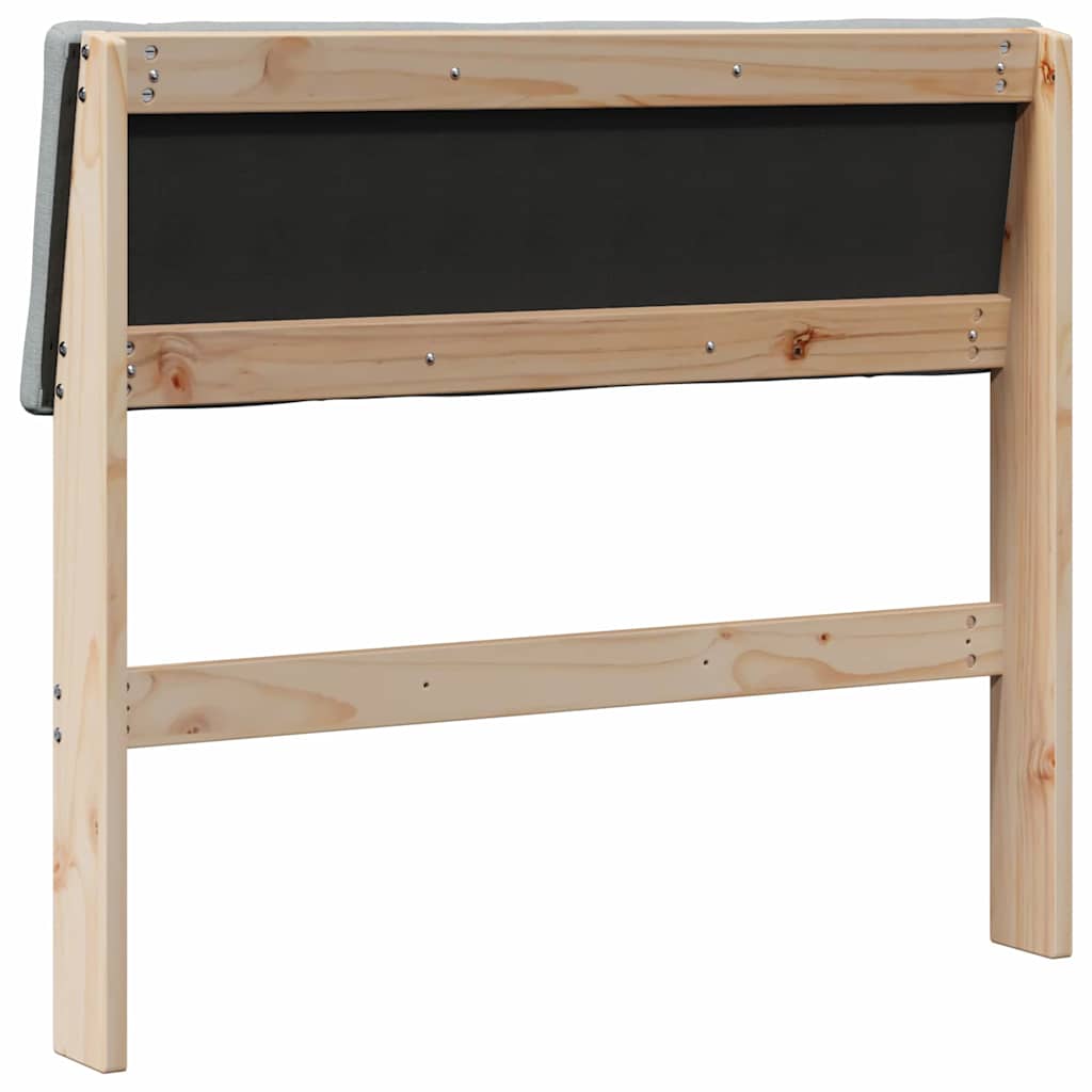 vidaXL Ταπετσαρισμένο κεφαλάρι Ανοιχτό γκρι 100 cm