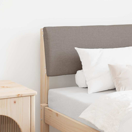 vidaXL Ταπετσαρισμένο κεφαλάρι Taupe 80 cm Στερεά ξυλεία πεύκου