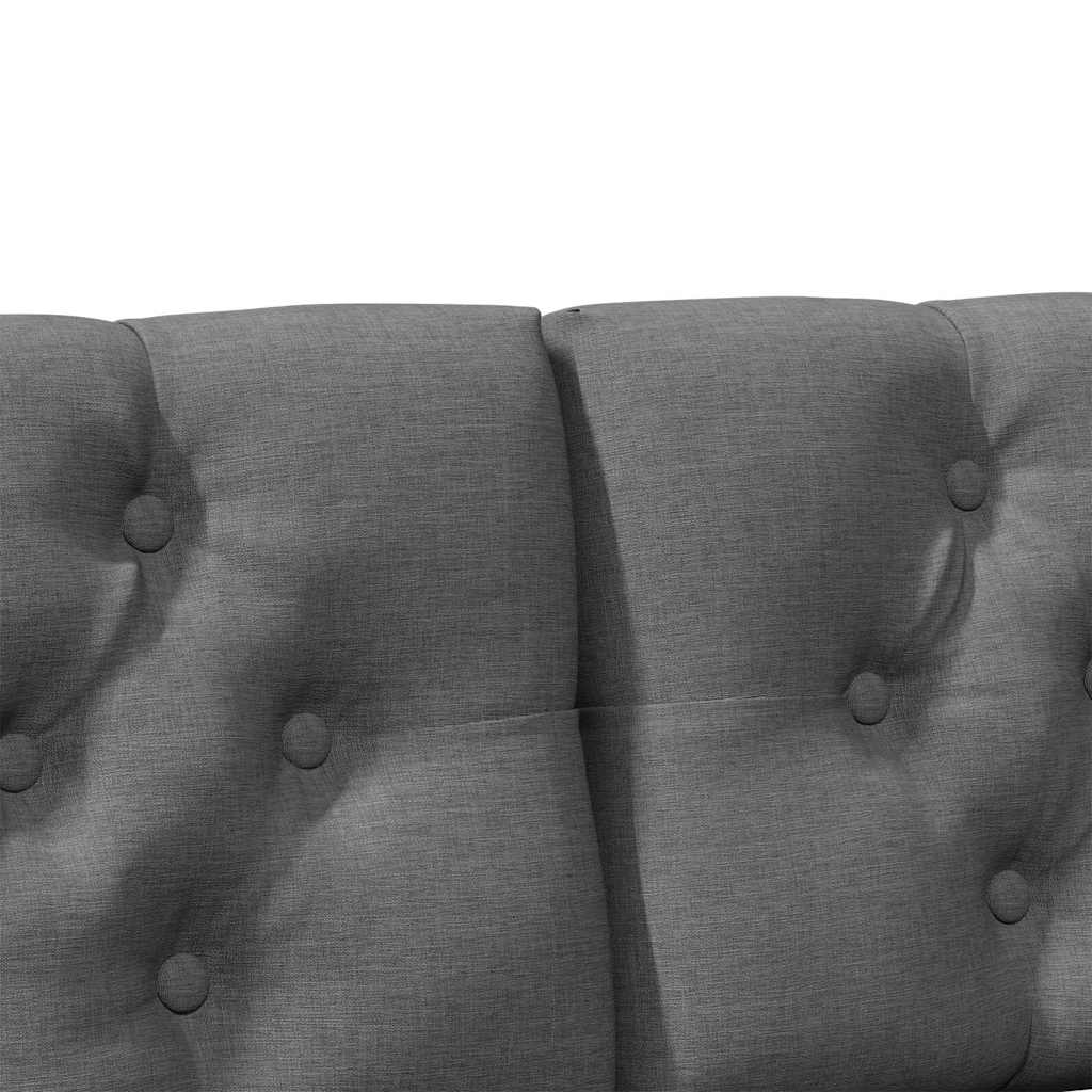 vidaXL Ταπετσαρισμένο κεφαλάρι Σκούρο Γκρι 160 cm Στερεά ξυλεία πεύκου