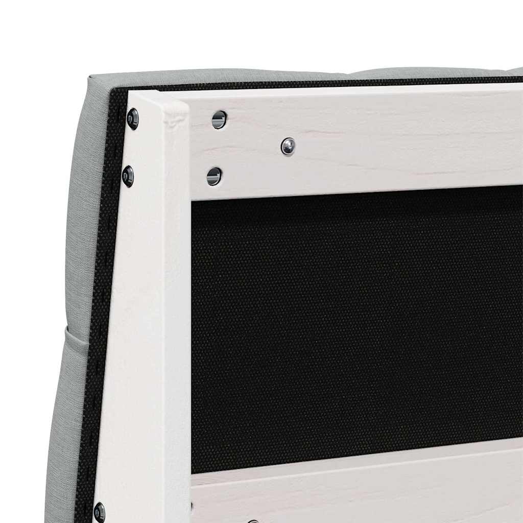 vidaXL Ταπετσαρισμένο κεφαλάρι Ανοιχτό γκρι 150 cm