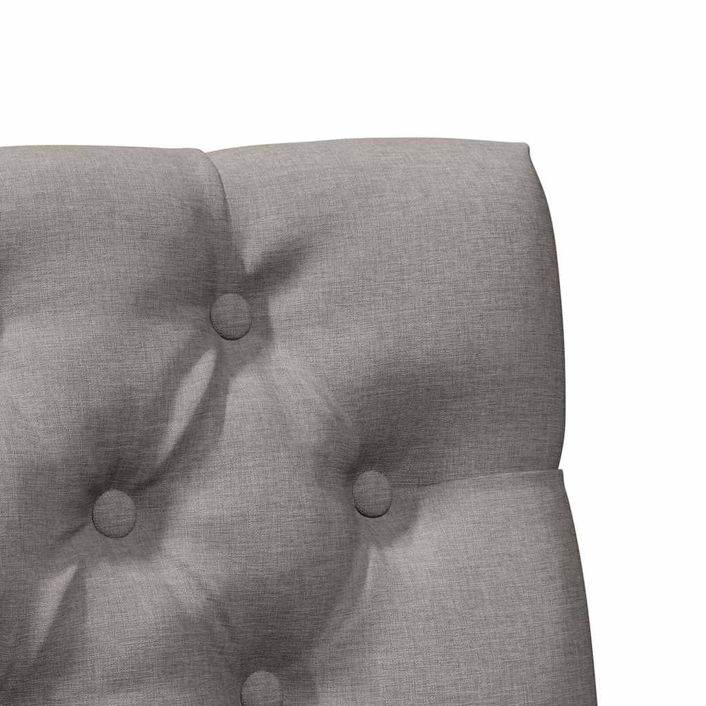 vidaXL Ταπετσαρισμένο κεφαλάρι Taupe 90 cm Στερεά ξυλεία πεύκου