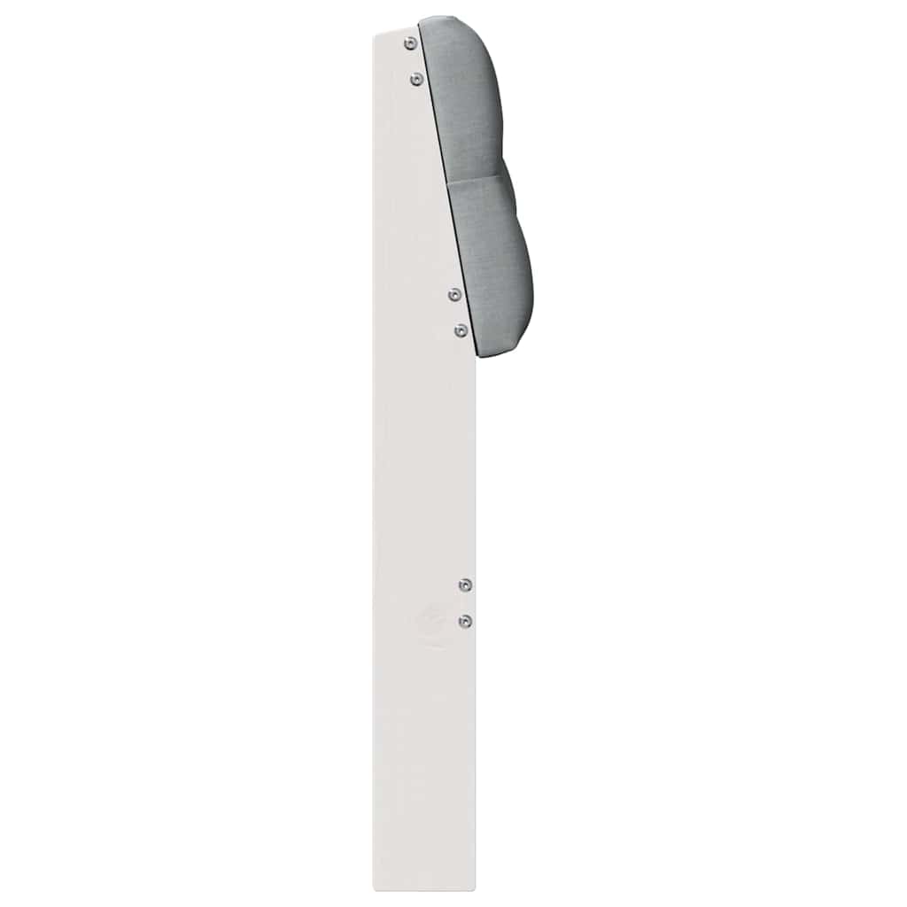 vidaXL Ταπετσαρισμένο κεφαλάρι Ανοιχτό γκρι 80 cm Στερεά ξυλεία πεύκου