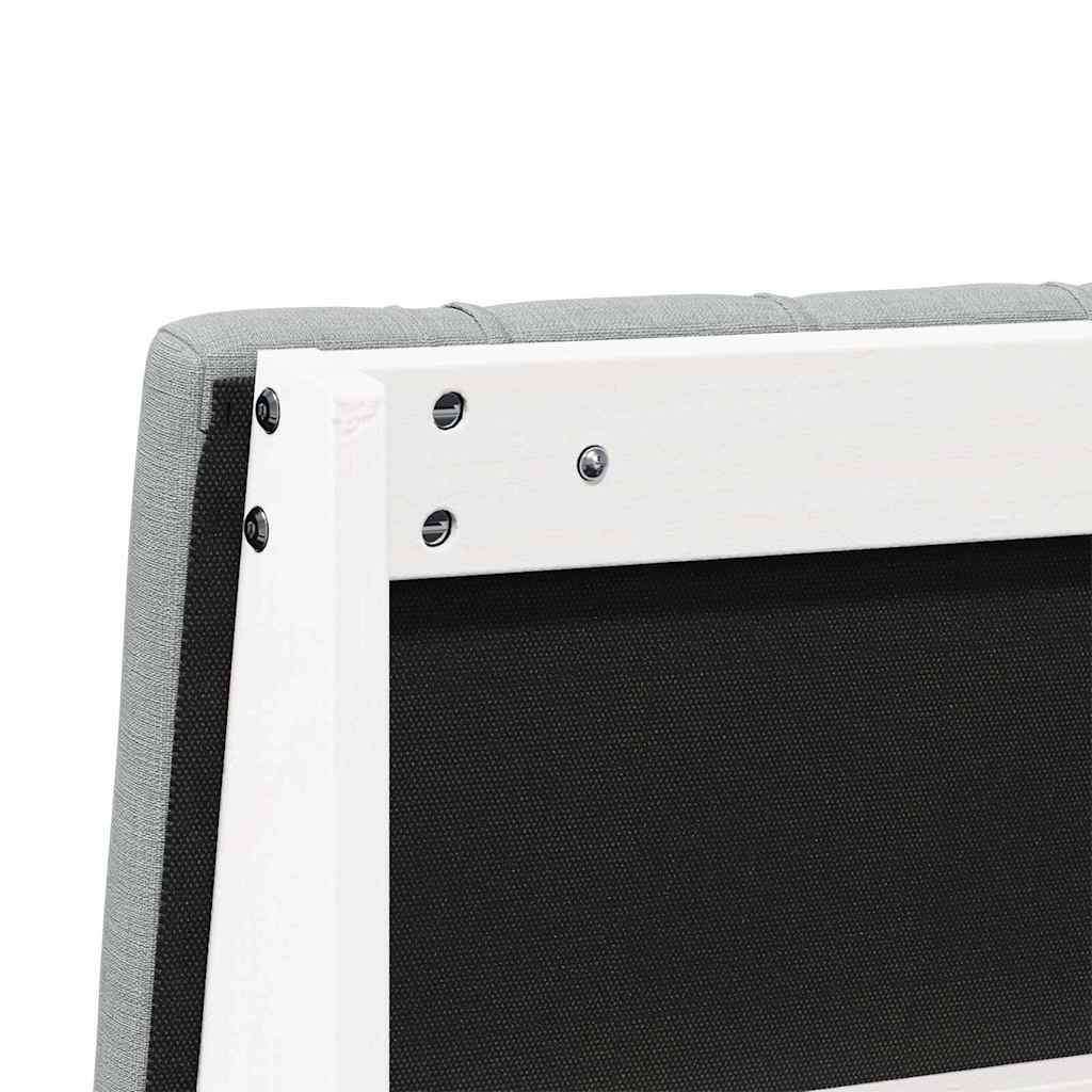 vidaXL Ταπετσαρισμένο κεφαλάρι Ανοιχτό γκρι 160 cm