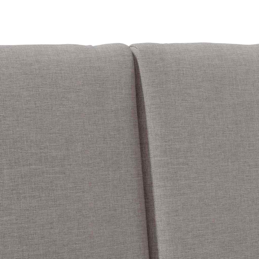 vidaXL Ταπετσαρισμένο κεφαλάρι Taupe 140 cm Στερεά ξυλεία πεύκου