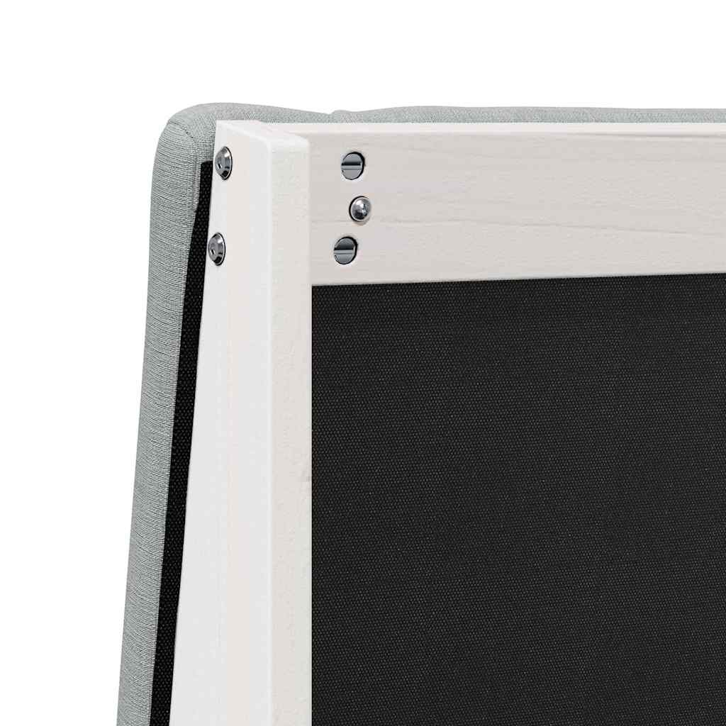 vidaXL Ταπετσαρισμένο κεφαλάρι Ανοιχτό γκρι 140 cm