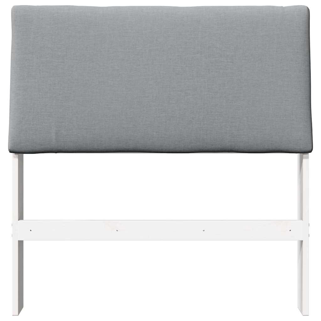 vidaXL Ταπετσαρισμένο κεφαλάρι Ανοιχτό γκρι 100 cm