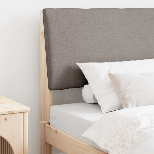 vidaXL Ταπετσαρισμένο κεφαλάρι Taupe 90 cm Στερεά ξυλεία πεύκου
