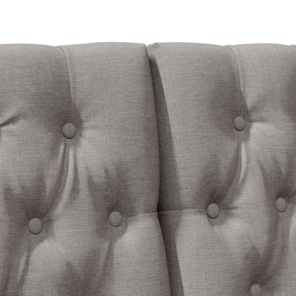 vidaXL Ταπετσαρισμένο κεφαλάρι Taupe 180 cm Στερεά ξυλεία πεύκου