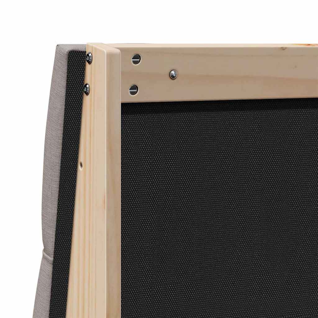 vidaXL Ταπετσαρισμένο κεφαλάρι Taupe 180 cm Στερεά ξυλεία πεύκου