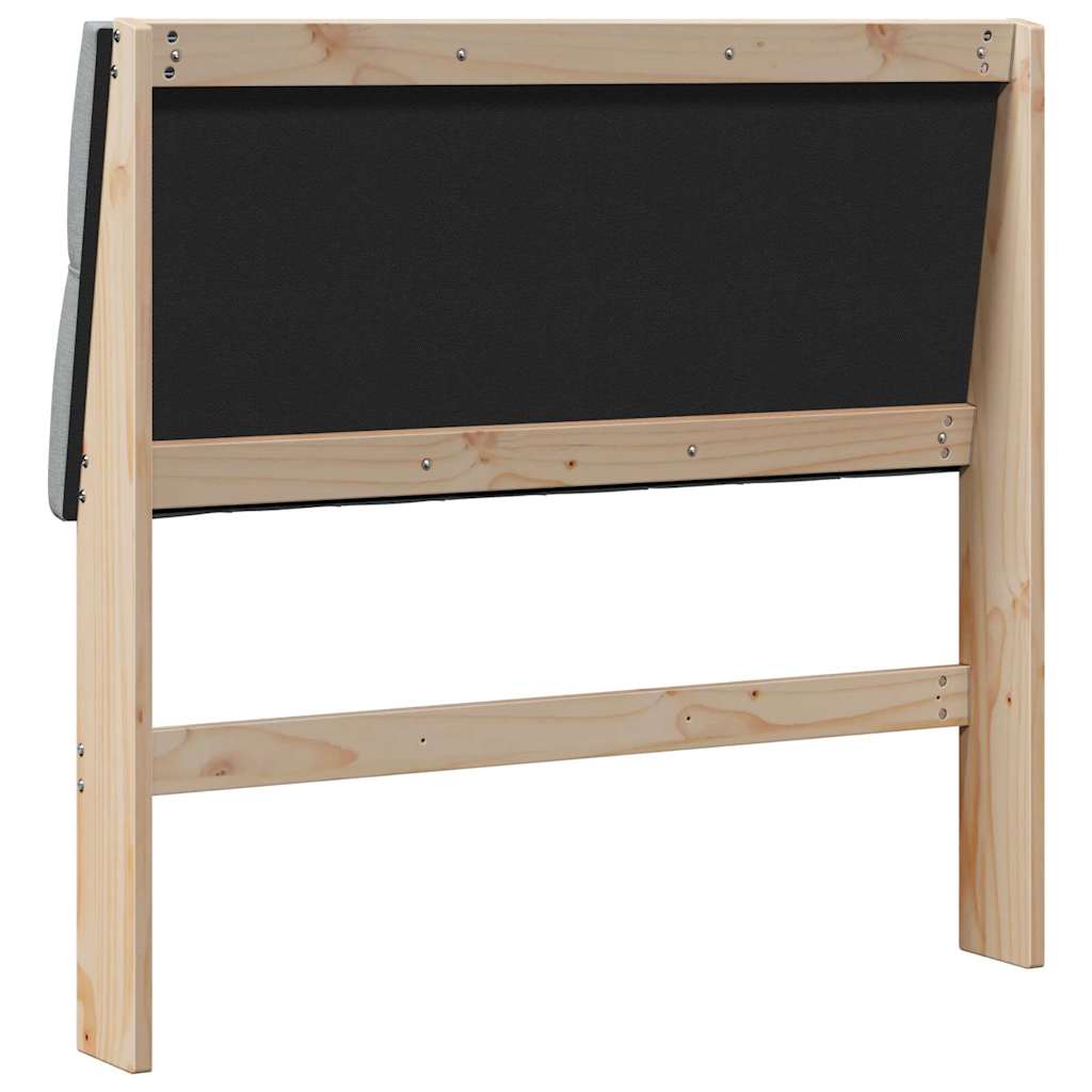 vidaXL Ταπετσαρισμένο κεφαλάρι Ανοιχτό γκρι 100 cm