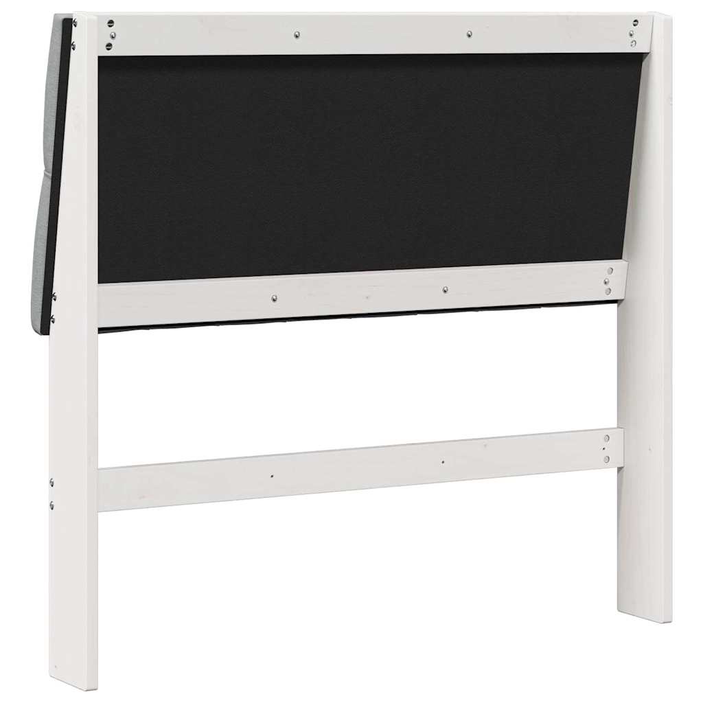 vidaXL Ταπετσαρισμένο κεφαλάρι Ανοιχτό γκρι 100 cm