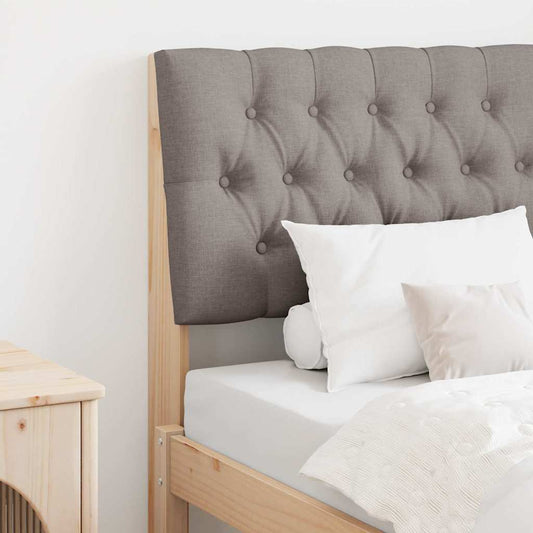 vidaXL Ταπετσαρισμένο κεφαλάρι Taupe 75 cm Στερεά ξυλεία πεύκου