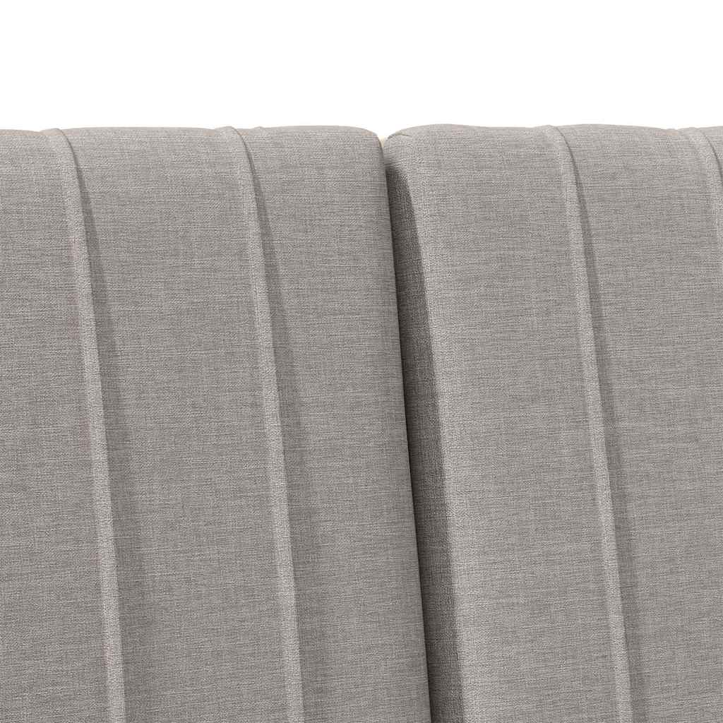 vidaXL Ταπετσαρισμένο κεφαλάρι Taupe 200 cm Στερεά ξυλεία πεύκου