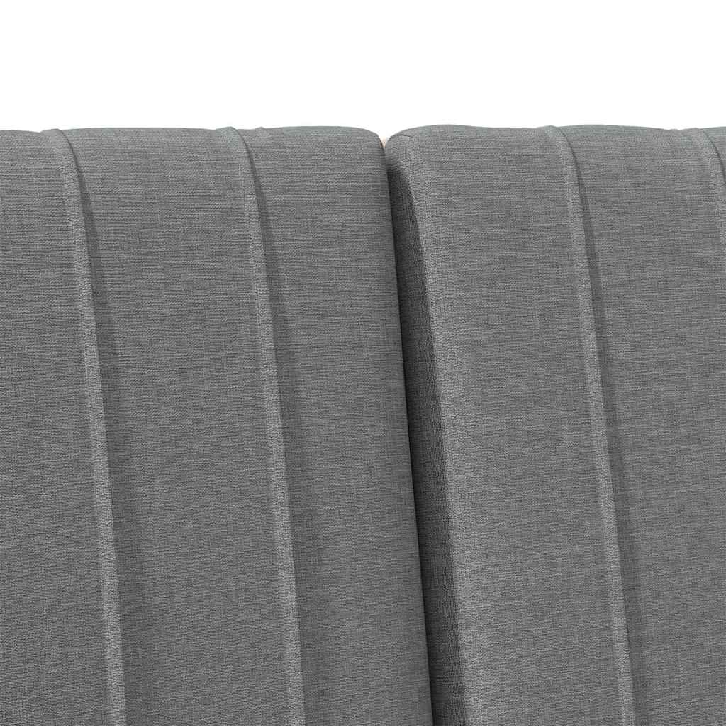 vidaXL Ταπετσαρισμένο κεφαλάρι Σκούρο Γκρι 180 cm Στερεά ξυλεία πεύκου