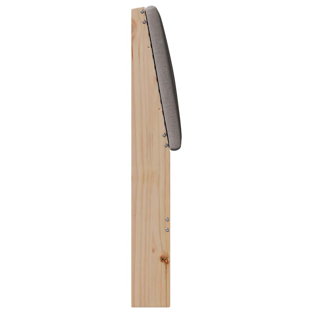 vidaXL Ταπετσαρισμένο κεφαλάρι Taupe 150 cm Στερεά ξυλεία πεύκου