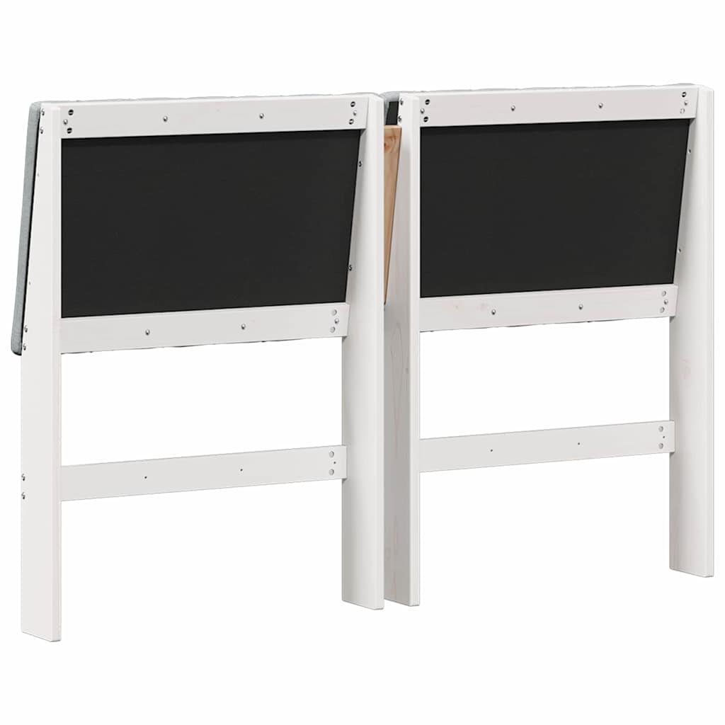 vidaXL Ταπετσαρισμένο κεφαλάρι Ανοιχτό γκρι 135 cm