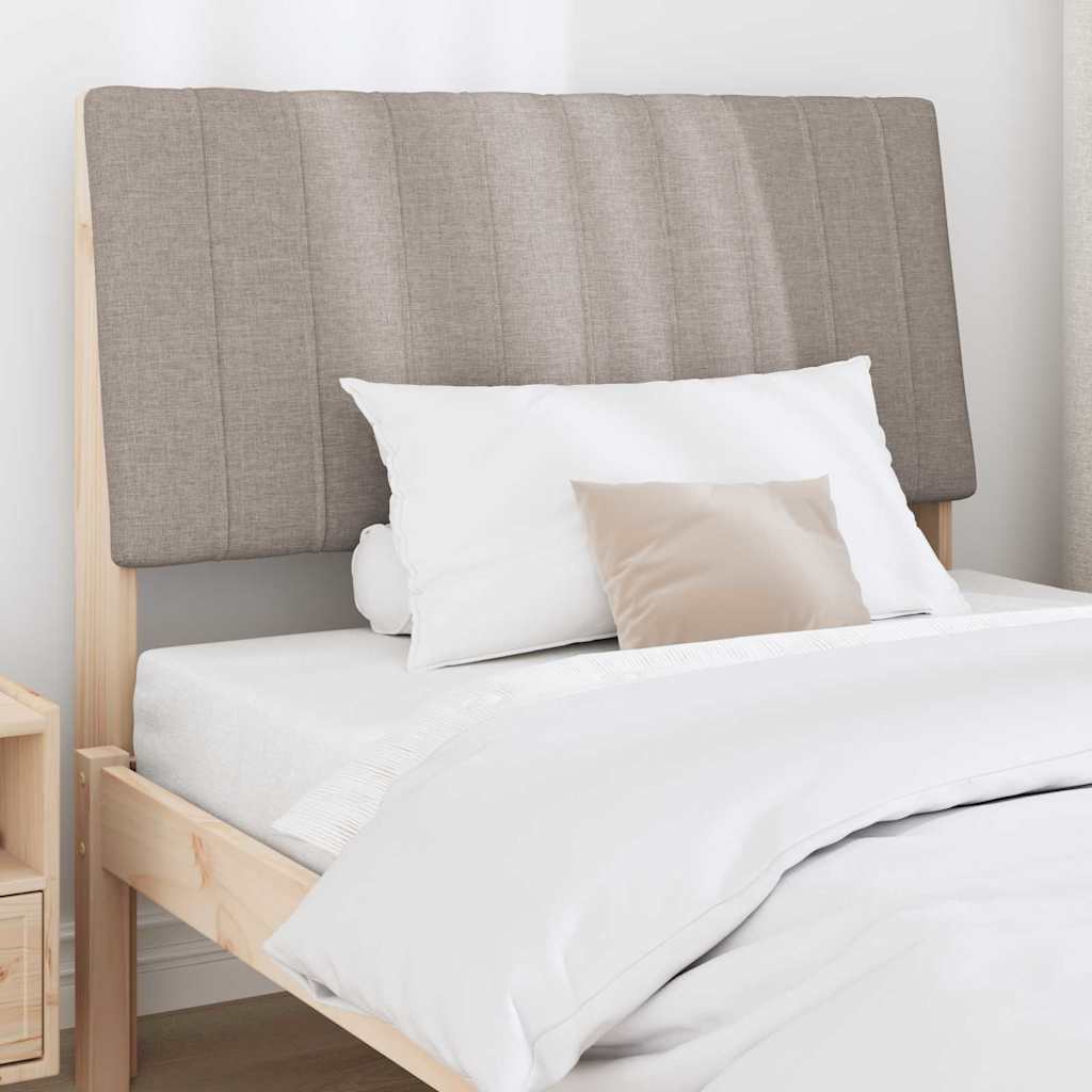 vidaXL Ταπετσαρισμένο κεφαλάρι Taupe 100 cm Στερεά ξυλεία πεύκου