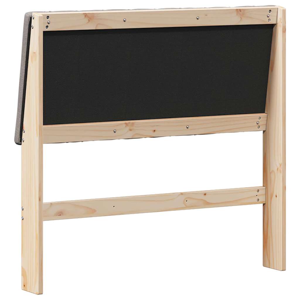 vidaXL Ταπετσαρισμένο κεφαλάρι Taupe 100 cm Στερεά ξυλεία πεύκου