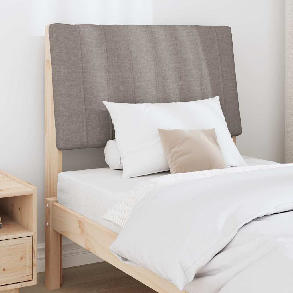 vidaXL Ταπετσαρισμένο κεφαλάρι Taupe 80 cm Στερεά ξυλεία πεύκου