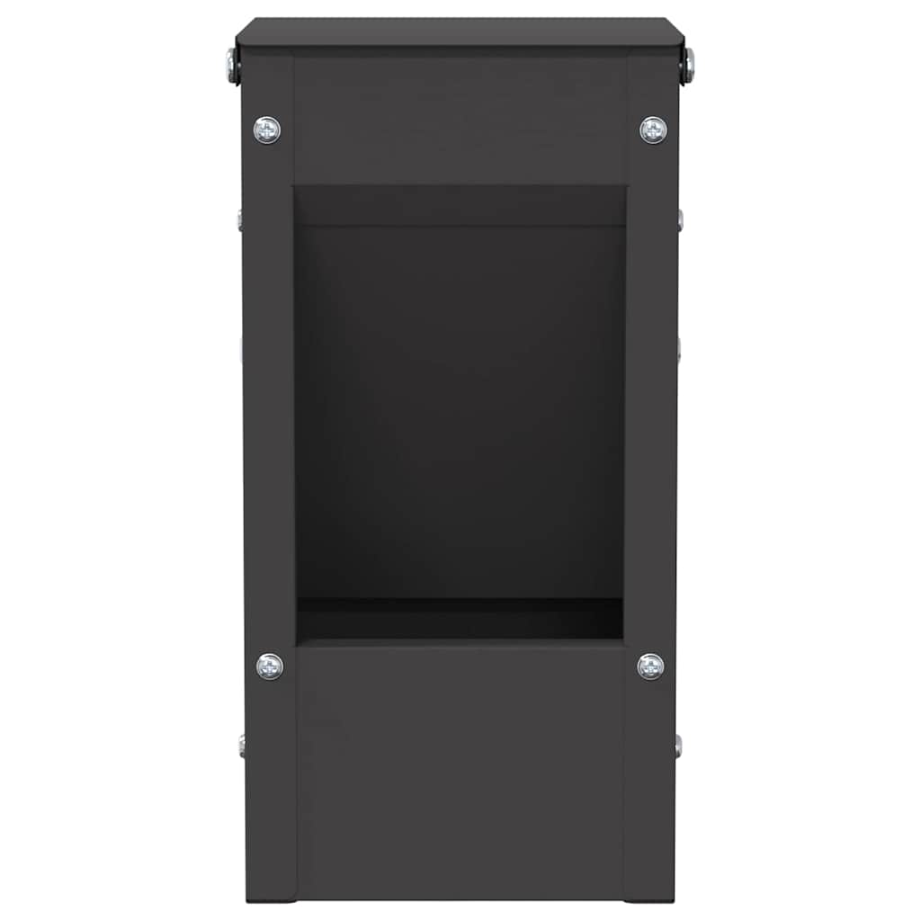vidaXL Ταΐστρα Χαμστεριών Μαύρο 12,5 x 12,5 x 25 εκ.