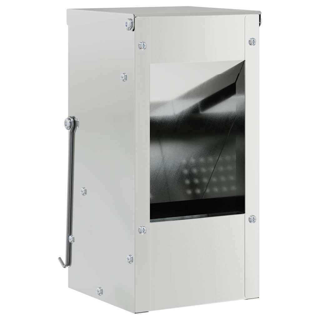 vidaXL Ταΐστρα Χαμστεριών Ασημί 12,5 x 12,5 x 25 εκ.