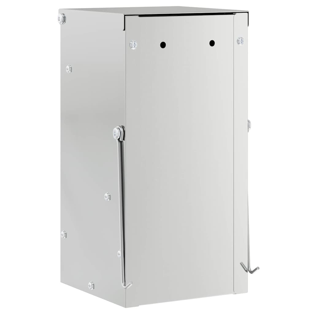 vidaXL Ταΐστρα Χαμστεριών Ασημί 12,5 x 12,5 x 25 εκ.