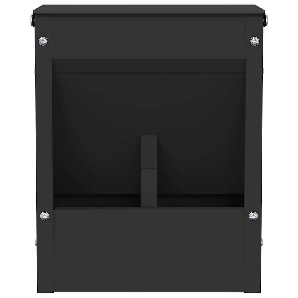 vidaXL Ταΐστρα Χαμστεριών Μαύρο 20 x 12,5 x 25 εκ.