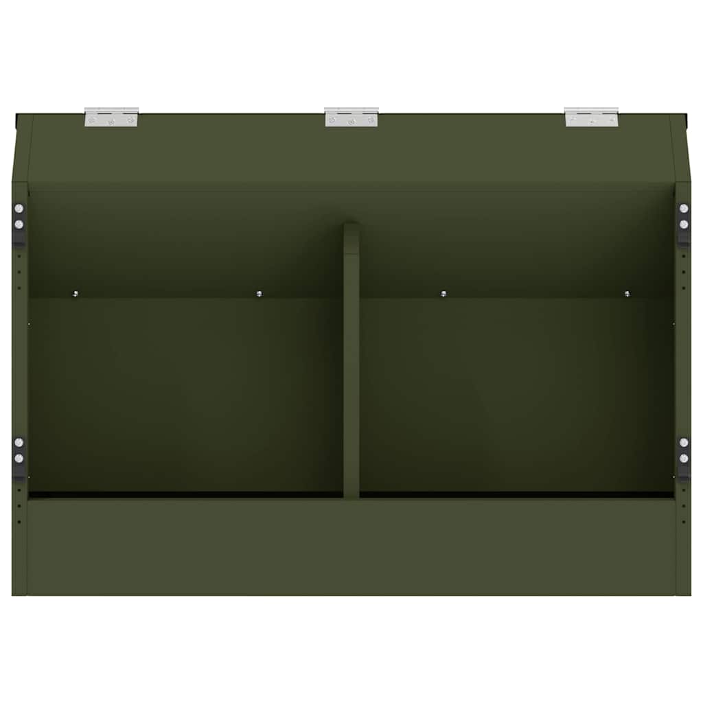 vidaXL Ταΐστρα Χαμστεριών Ελιά Πράσινη 64.5 x 25.5 x 45.5 εκ.