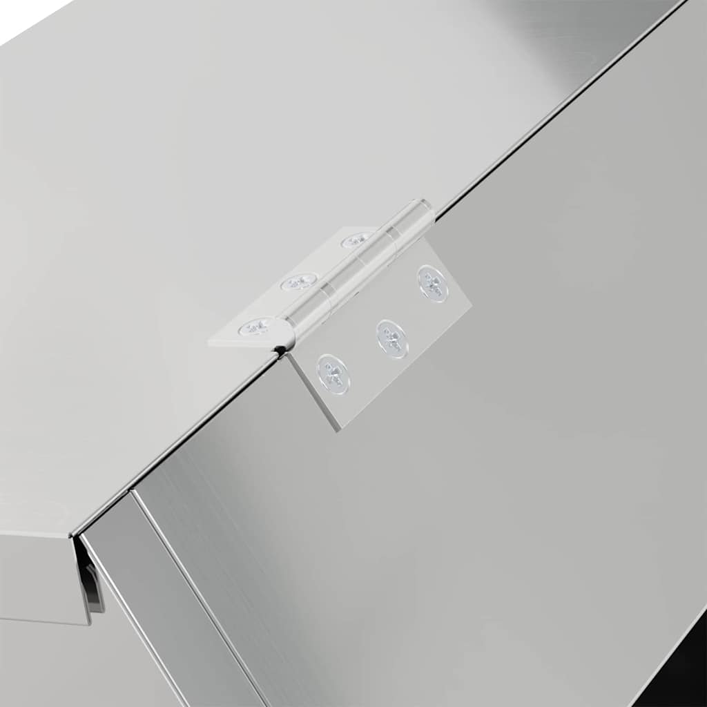 vidaXL Ταΐστρα Χαμστεριών Ασημί 64.5 x 25.5 x 45.5 εκ.