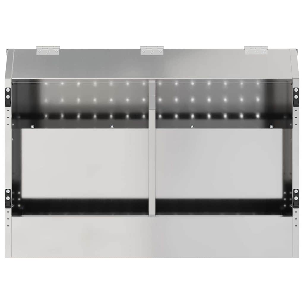 vidaXL Ταΐστρα Χαμστεριών Ασημί 64.5 x 25.5 x 45.5 εκ.