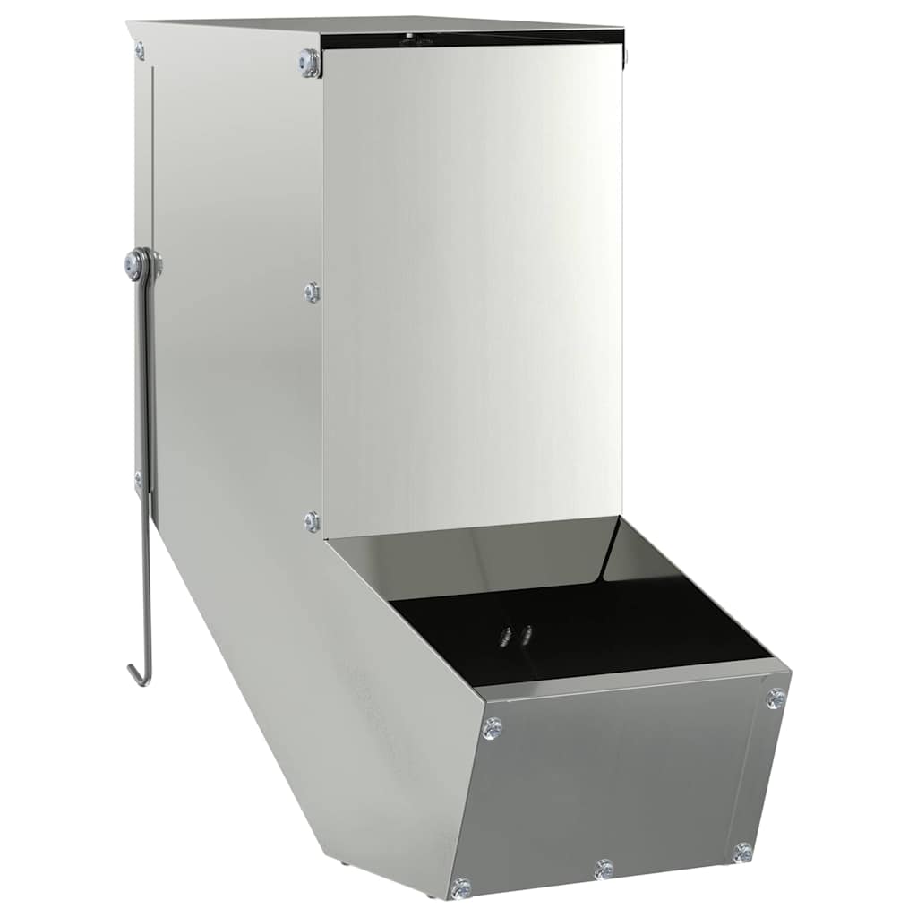 vidaXL Ταΐστρα Χαμστεριών Ασημί 12,5 x 26 x 28,5 εκ