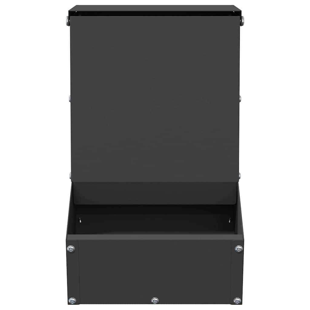 vidaXL Ταΐστρα Χαμστεριών Μαύρο 17,5 x 26 x 28,5 εκ