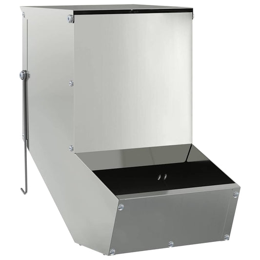 vidaXL Ταΐστρα Χαμστεριών Ασημί 17,5 x 26 x 28,5 εκ 1,5 kg