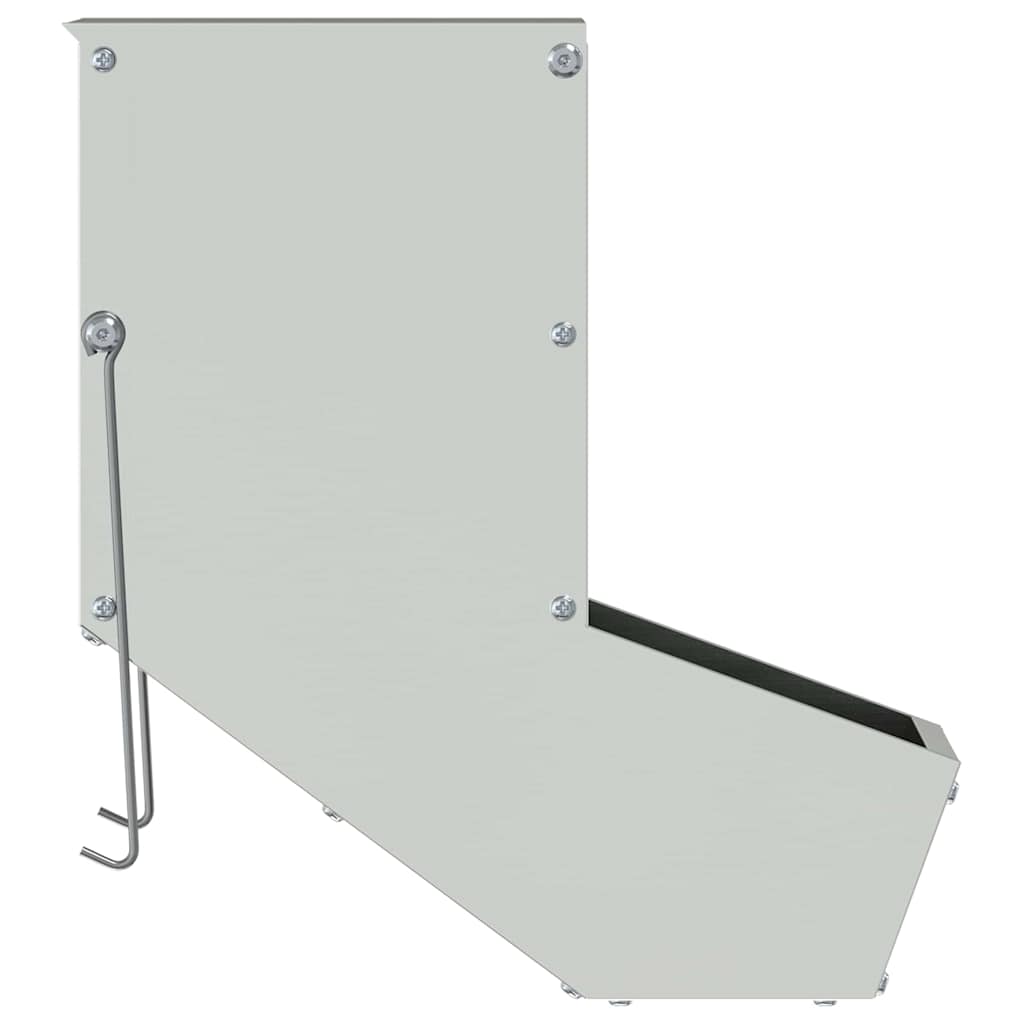 vidaXL Ταΐστρα Χαμστεριών Ασημί 17,5 x 26 x 28,5 εκ