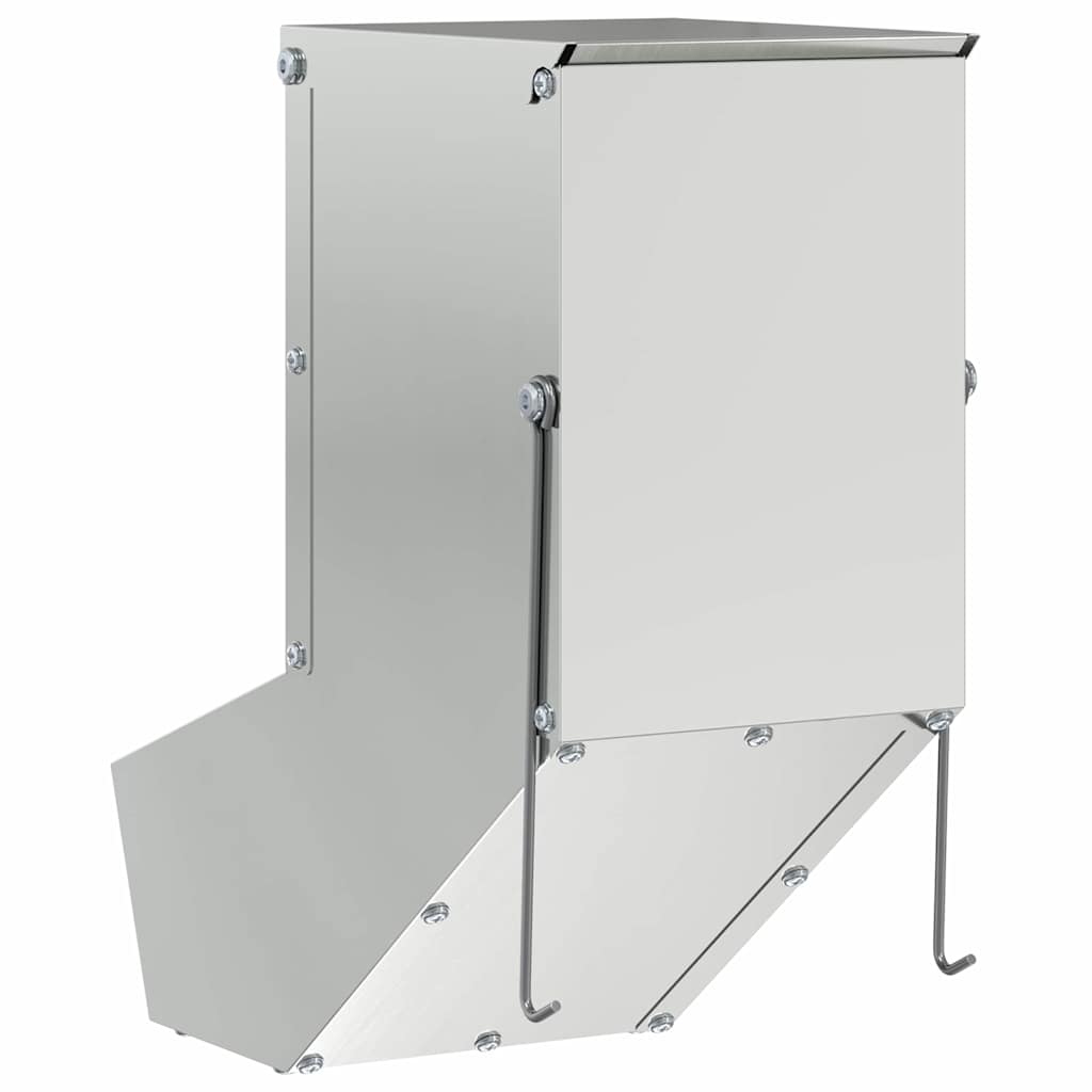 vidaXL Ταΐστρα Χαμστεριών Ασημί 12,5 x 26 x 28,5 εκ