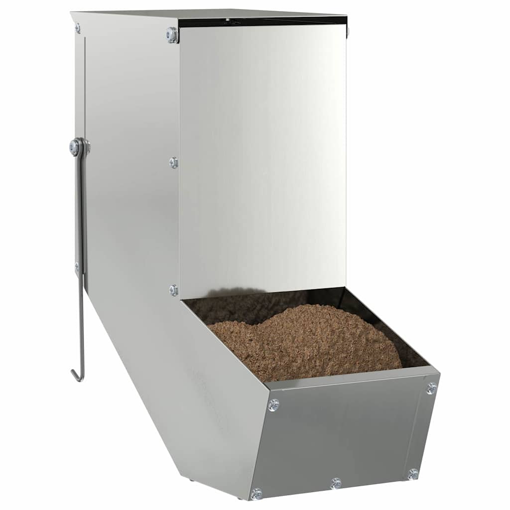 vidaXL Ταΐστρα Χαμστεριών Ασημί 12,5 x 26 x 28,5 εκ